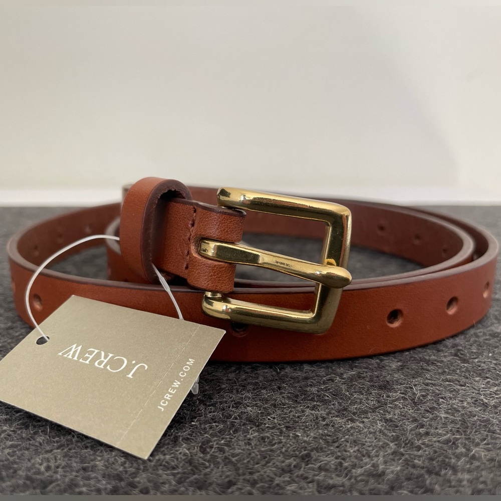 J. Crew Perforated Italian Leather Belt